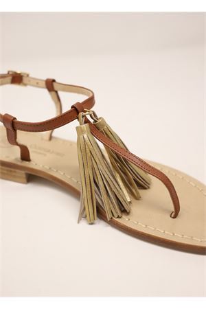 Sandali con nappe color oro Da Costanzo | NAPPINENEWCUOIOGOLD